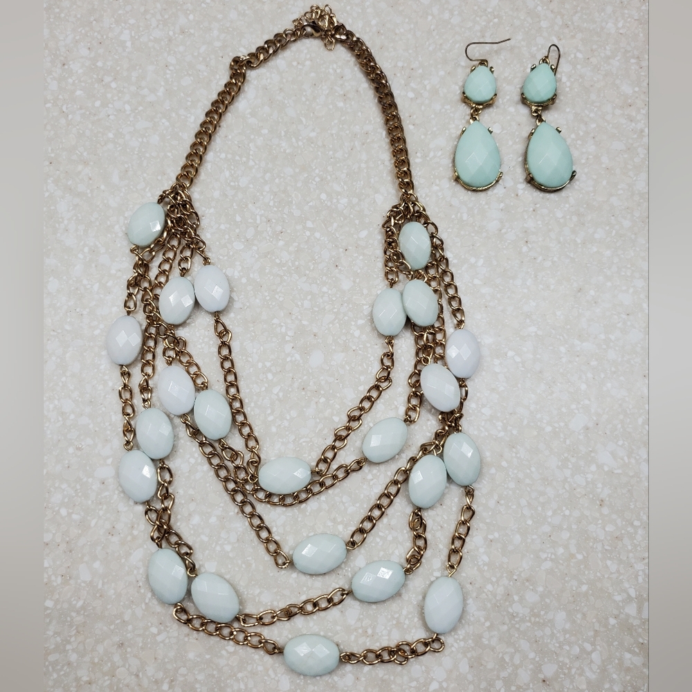 necklace and earrings set